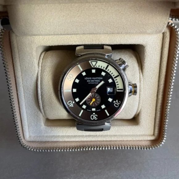 Louis Vuitton Q1031 Men's Tambour Diving Automatic Watch - Picture 2 of 7